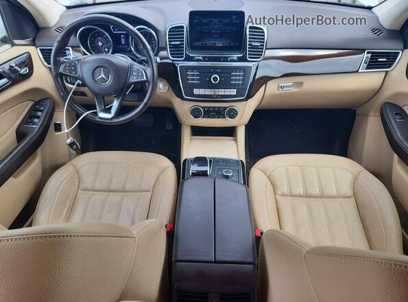 4JGDA5HB6JB075840 2018 MERCEDES-BENZ GLE White Widok deski rozdzielczej