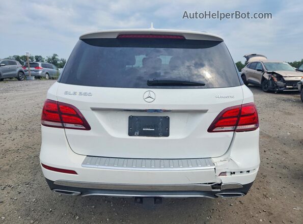 4JGDA5HB6JB075840 2018 MERCEDES-BENZ GLE White Widok z tyłu