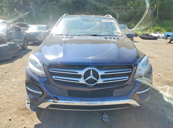 4JGDA5HB6JB124700 2018 MERCEDES-BENZ GLE Blue Вид спереду