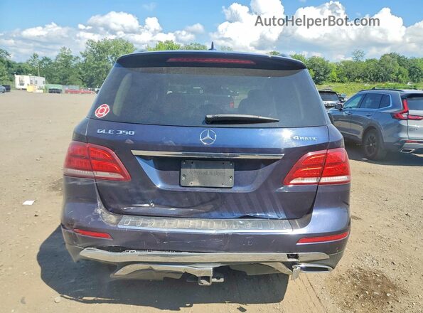 4JGDA5HB6JB124700 2018 MERCEDES-BENZ GLE Blue Вид ззаду