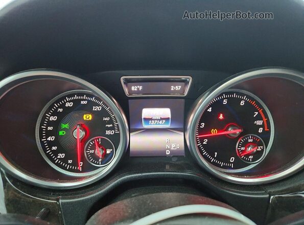 4JGDA5HB7GA792259 2016 MERCEDES-BENZ GLE Silver Vista del cuadro de instrumentos