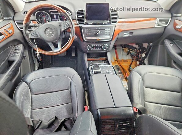 4JGDA5HB8HA815016 2017 MERCEDES-BENZ GLE Silver Dashboard view