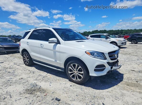 4JGDA5HB9GA633257 2016 MERCEDES-BENZ GLE White Передня права чверть