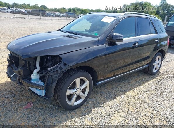 4JGDA5HB9GA742303 2016 MERCEDES-BENZ GLE 350 Черный Передняя левая четверть