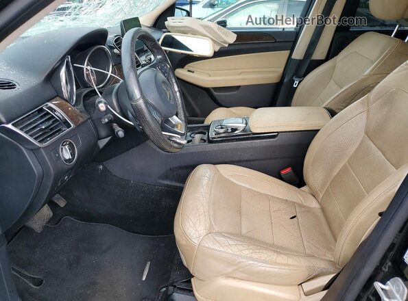 4JGDA5HB9HA814487 2017 MERCEDES-BENZ GLE Black წინა სალონის ხედი