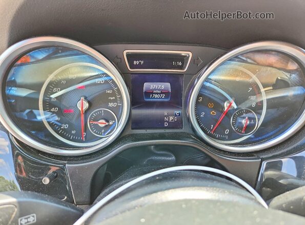 4JGDA5HB9JB161076 2018 MERCEDES-BENZ GLE Серебряный Вид щитка приборов