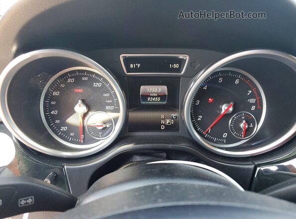 4JGDA5HBXHA932144 2017 MERCEDES-BENZ GLE Gray Widok zestawu wskaźników