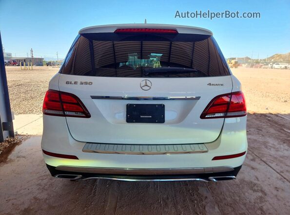 4JGDA5HBXHA993848 2017 MERCEDES-BENZ GLE White Вид ззаду