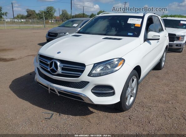 4JGDA5JB0GA707286 2016 MERCEDES-BENZ GLE 350 White Առջևի ձախ երեք քառորդ տեսարան
