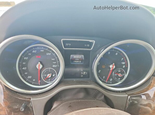 4JGDA5JB0GA713668 2016 MERCEDES-BENZ GLE White Вид щитка приладів