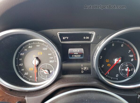 4JGDA5JB0GA785504 2016 MERCEDES-BENZ GLE White Սարքավորումների վահանակի տեսք