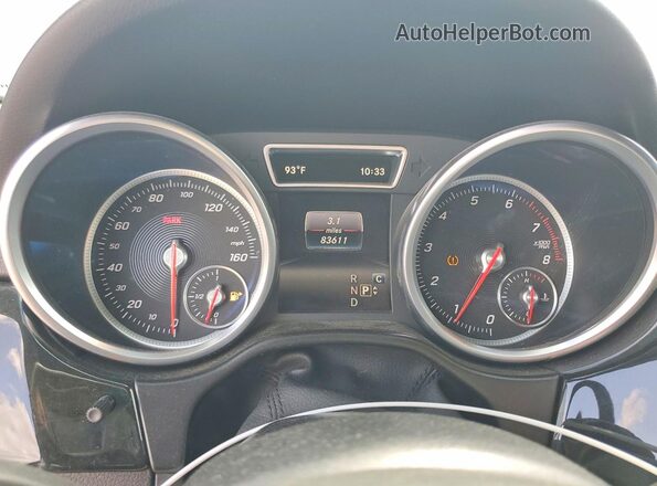 4JGDA5JB0HA939520 2017 MERCEDES-BENZ GLE Gray Vista del cuadro de instrumentos
