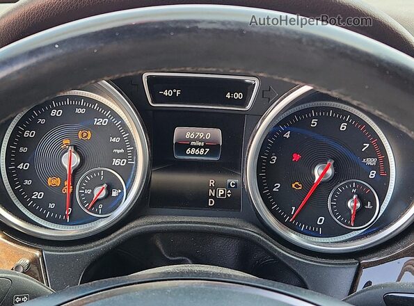 4JGDA5JB0JB044142 2018 MERCEDES-BENZ GLE Black Widok zestawu wskaźników