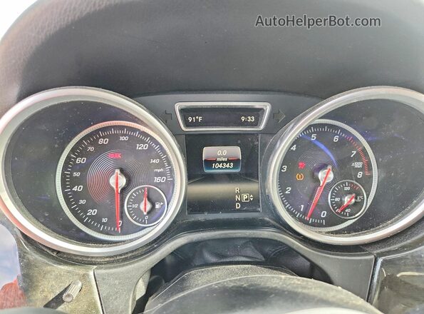 4JGDA5JB1GA696699 2016 MERCEDES-BENZ GLE Silver ხელსაწყოთა პანელის ხედი
