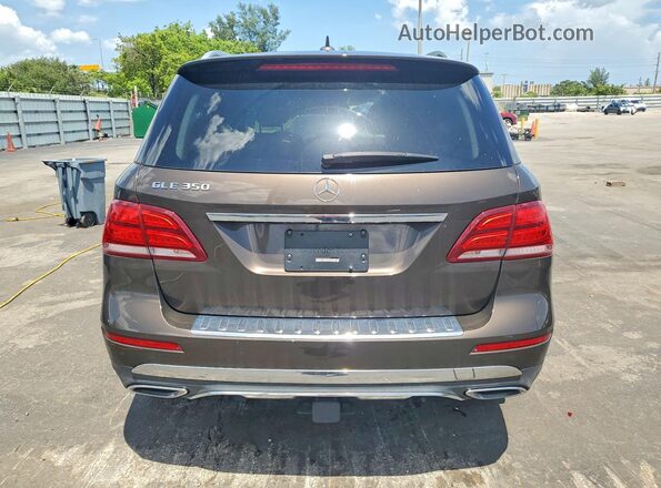 4JGDA5JB1JB129278 2018 MERCEDES-BENZ GLE Brown უკანა ხედი