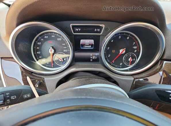 4JGDA5JB1JB147876 2018 MERCEDES-BENZ GLE White Widok zestawu wskaźników