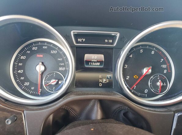 4JGDA5JB2HA847776 2017 MERCEDES-BENZ GLE Black ხელსაწყოთა პანელის ხედი