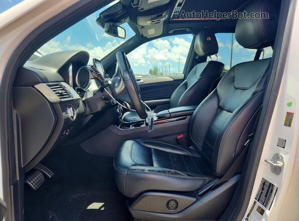 4JGDA5JB2HA905479 2017 MERCEDES-BENZ GLE White Widok wnętrza z przodu