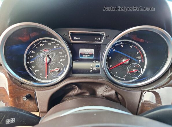4JGDA5JB2JB030923 2018 MERCEDES-BENZ GLE Черный Вид щитка приборов