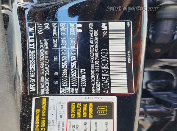 4JGDA5JB2JB030923 2018 MERCEDES-BENZ GLE Черный Панорамный вид салона 360°