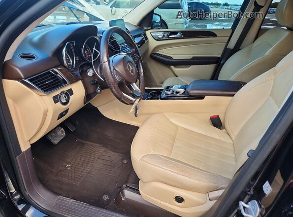 4JGDA5JB2JB030923 2018 MERCEDES-BENZ GLE Черный Вид салона спереди