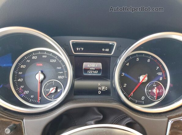 4JGDA5JB3GA751976 2016 MERCEDES-BENZ GLE White Widok zestawu wskaźników
