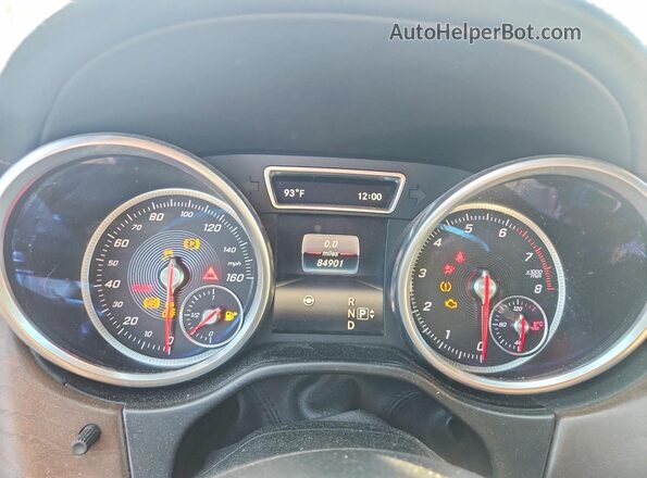 4JGDA5JB4GA709395 2016 MERCEDES-BENZ GLE Black Вид щитка приладів