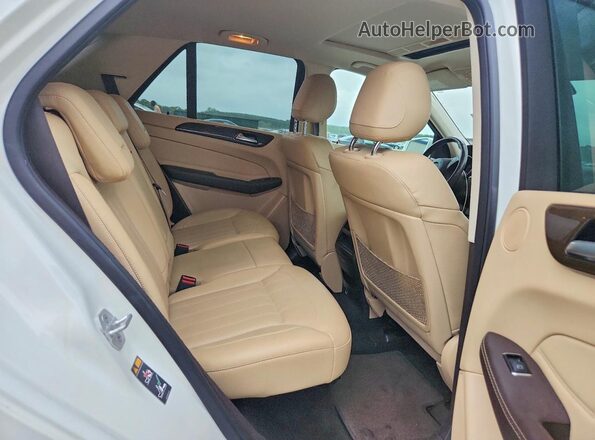 4JGDA5JB4HA950178 2017 MERCEDES-BENZ GLE White Հետևի նստատեղերի տեսք
