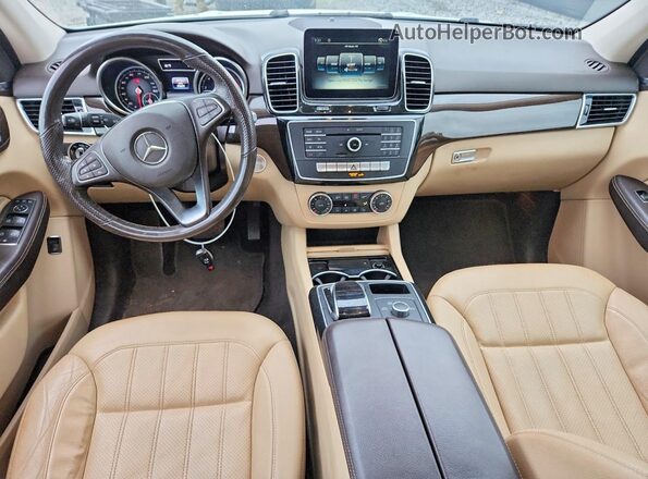 4JGDA5JB4HA950178 2017 MERCEDES-BENZ GLE White Առջևի վահանակի տեսք