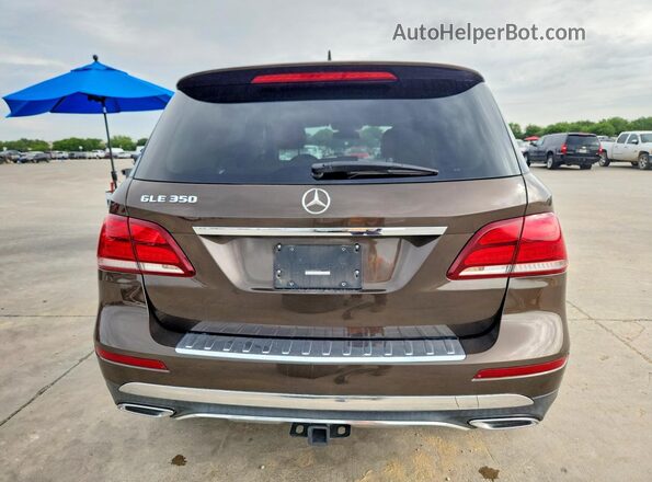 4JGDA5JB4HA981320 2017 MERCEDES-BENZ GLE Brown Vista trasera
