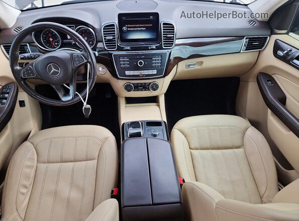 4JGDA5JB4HA981320 2017 MERCEDES-BENZ GLE Brown Vista del salpicadero