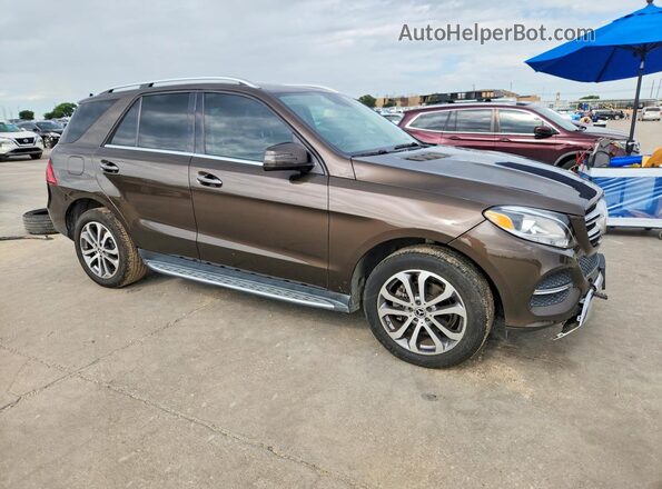 4JGDA5JB4HA981320 2017 MERCEDES-BENZ GLE Brown Delantero derecho