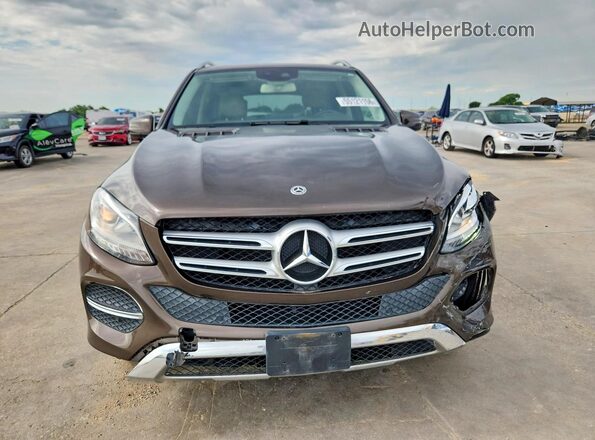 4JGDA5JB4HA981320 2017 MERCEDES-BENZ GLE Brown Vista frontal