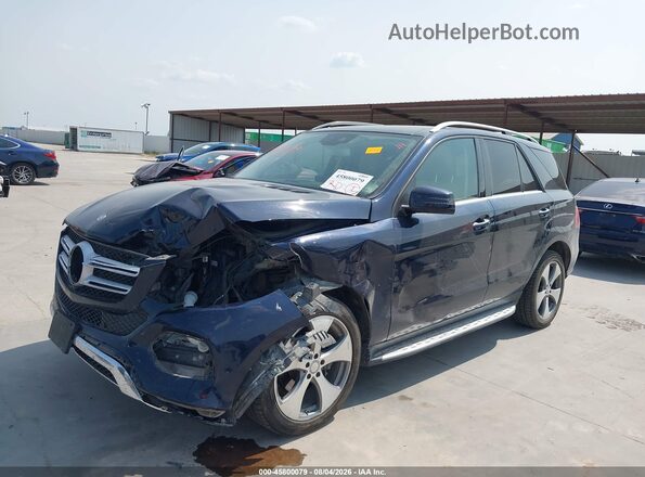 4JGDA5JB5HA834083 2017 MERCEDES-BENZ GLE 350 Blue წინა მარცხენა ხედი სამი მეოთხედიდან