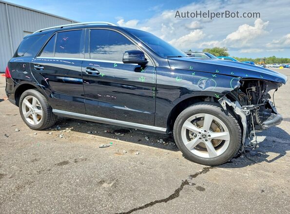 4JGDA5JB5HA946771 2017 MERCEDES-BENZ GLE Black Передня права чверть