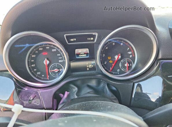 4JGDA5JB5HA946771 2017 MERCEDES-BENZ GLE Black Вид щитка приладів