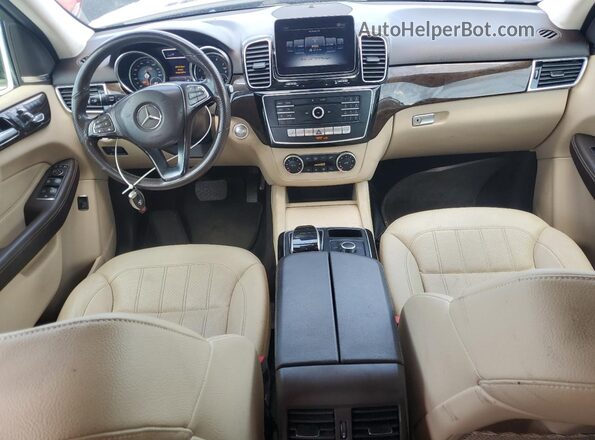 4JGDA5JB6JB082684 2018 MERCEDES-BENZ GLE White Вид панелі приладів