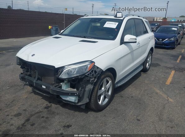 4JGDA5JB8JB036516 2018 MERCEDES-BENZ GLE 350 White Vista tres cuartos delantera izquierda