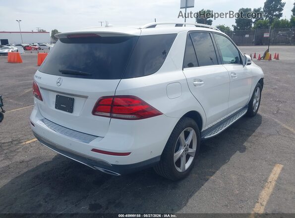 4JGDA5JB8JB036516 2018 MERCEDES-BENZ GLE 350 White Trasero derecho