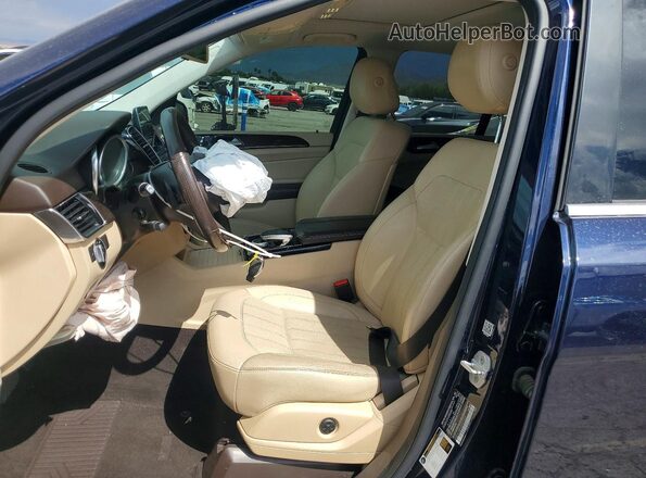 4JGDA5JB9HA927205 2017 MERCEDES-BENZ GLE Blue Widok wnętrza z przodu