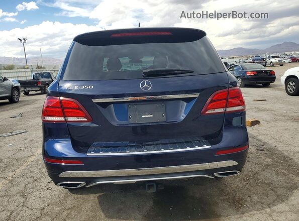4JGDA5JB9HA927205 2017 MERCEDES-BENZ GLE Blue Widok z tyłu