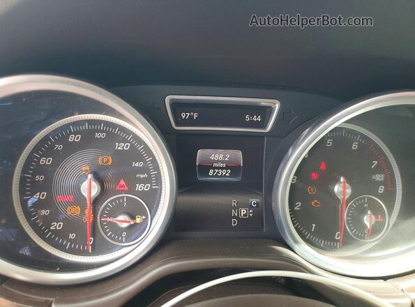 4JGDA5JB9HA927205 2017 MERCEDES-BENZ GLE Blue Widok zestawu wskaźników