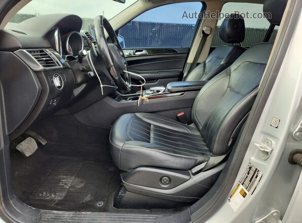 4JGDA5JBXGA687340 2016 MERCEDES-BENZ GLE Silver Vista interior delantera