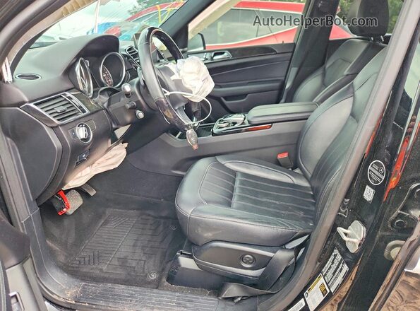 4JGDA5JBXGA766605 2016 MERCEDES-BENZ GLE Black Widok wnętrza z przodu