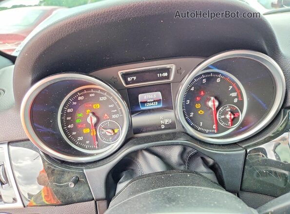 4JGDA5JBXGA766605 2016 MERCEDES-BENZ GLE Black Widok zestawu wskaźników