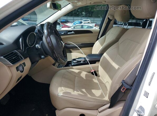 4JGDA5JBXGA767382 2016 MERCEDES-BENZ GLE White Widok wnętrza z przodu