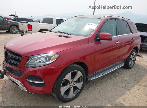 4JGDA5JBXGA788037 2016 MERCEDES-BENZ GLE 350 Red Przód lewy