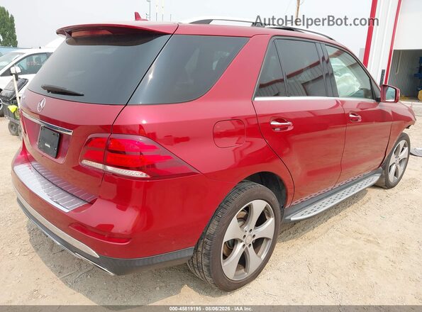 4JGDA5JBXGA788037 2016 MERCEDES-BENZ GLE 350 Red Tył prawy