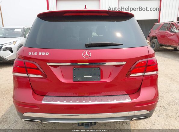 4JGDA5JBXGA788037 2016 MERCEDES-BENZ GLE 350 Red 