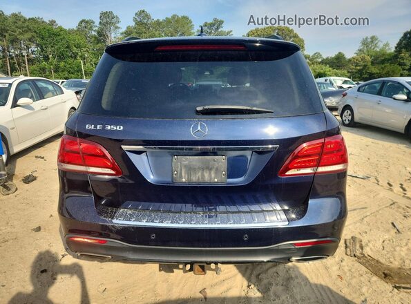 4JGDA5JBXHA832264 2017 MERCEDES-BENZ GLE Blue Widok z tyłu